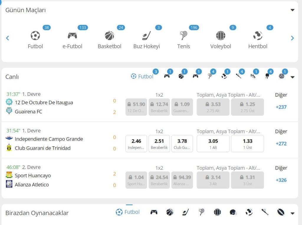 betvole spor bahisleri